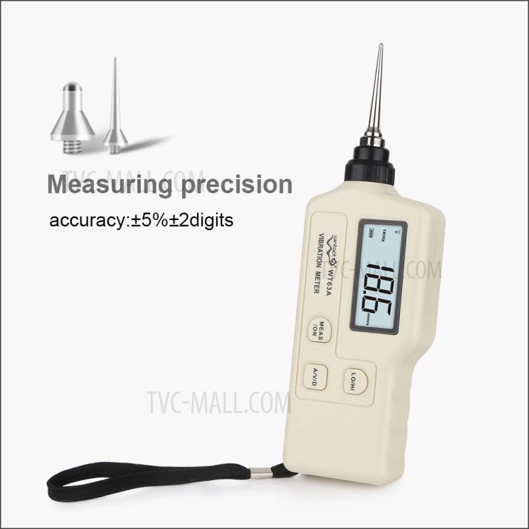 RZ WT63A Vibration Analyzer Digital Vibration Meter Handheld Vibration Tester-3
