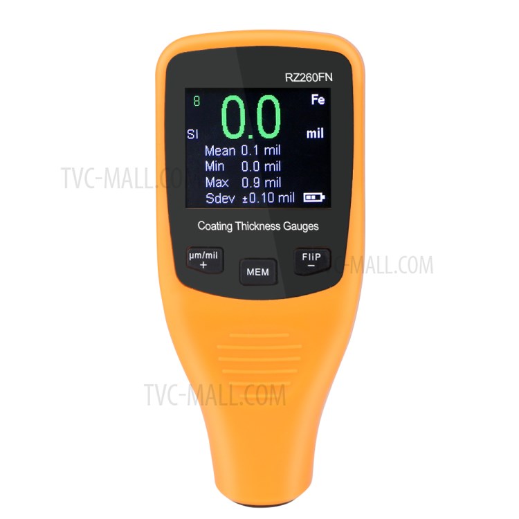 RZ RZ260FN Hand-held Digital Coating Thickness Gauge Tester 0-1250um Paint Thickness Measurement Tool-10