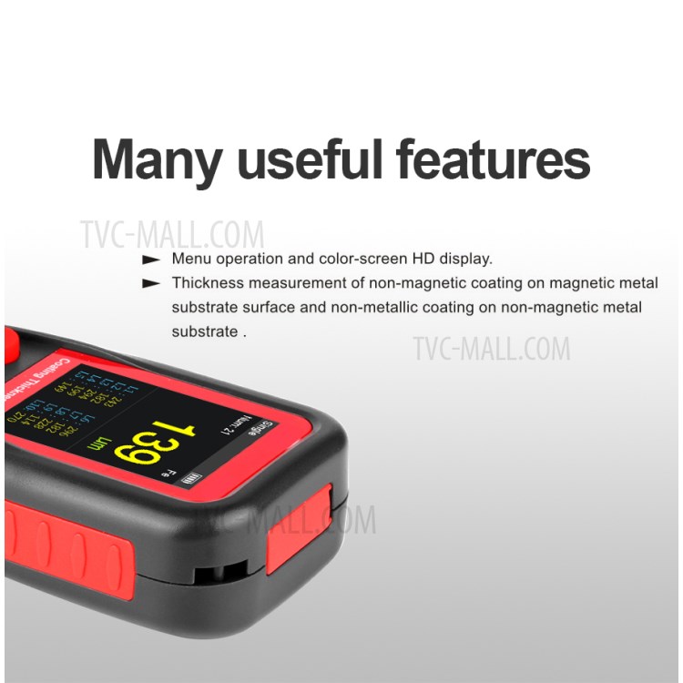 BENETECH GT230 Hand-held Digital Coating Thickness Gauge Rechargeable 0-1300um Paint Film Thickness Tester Measurement Tool-10