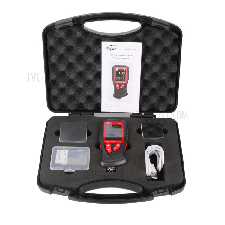 BENETECH GT230 Hand-held Digital Coating Thickness Gauge Rechargeable 0-1300um Paint Film Thickness Tester Measurement Tool-13