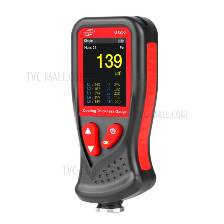 BENETECH GT230 Hand-held Digital Coating Thickness Gauge Rechargeable 0-1300um Paint Film Thickness Tester Measurement Tool-16