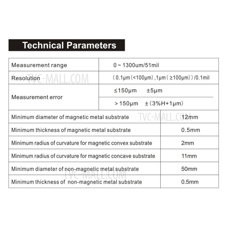 BENETECH GT230 Hand-held Digital Coating Thickness Gauge Rechargeable 0-1300um Paint Film Thickness Tester Measurement Tool-20