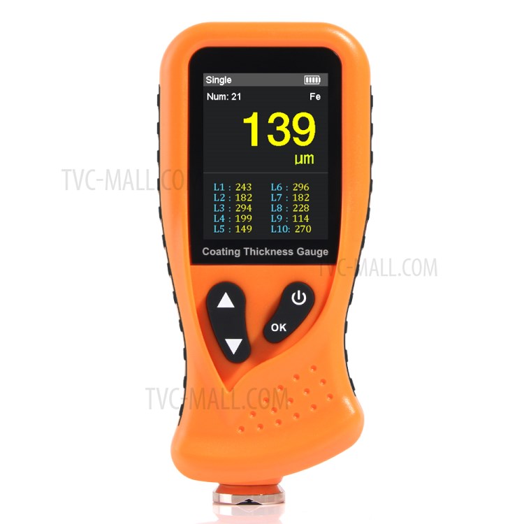 RZ GT230A Hand-held 0-1300um Coating Thickness Gauge Digital Rechargeable Paint Film Thickness Tester Tool-7