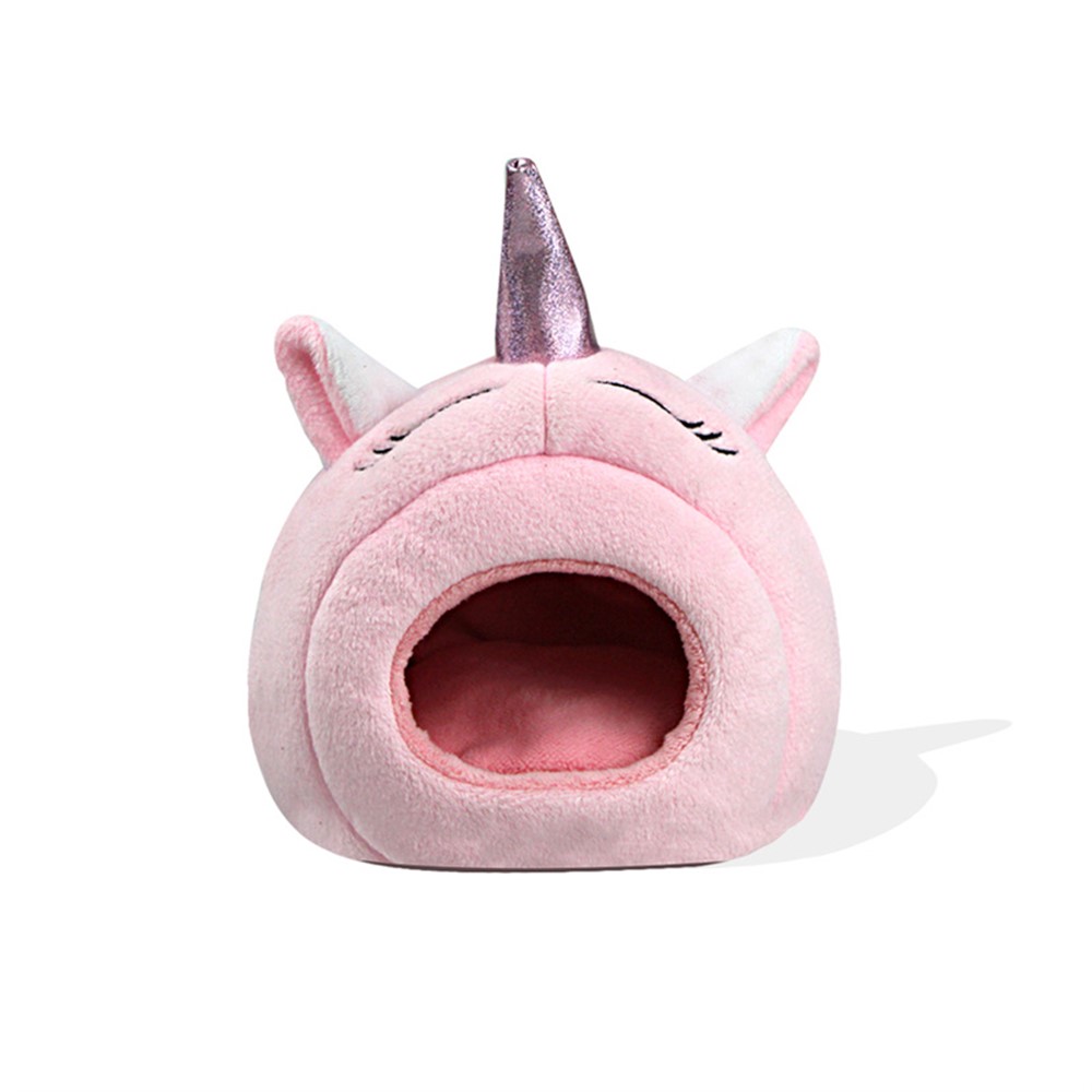 TG-PB080 Cute Soft Pet Bed for Small Pets Hamsters Squirrels, Warming Autumn Winter Indoor Snooze Sleeping Cozy Pet Products - Pink-2
