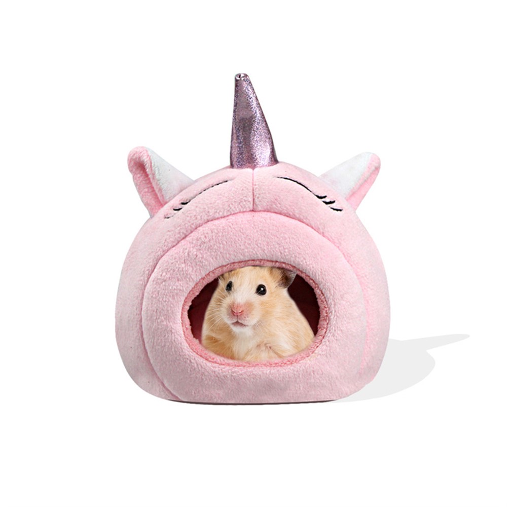 TG-PB080 Cute Soft Pet Bed for Small Pets Hamsters Squirrels, Warming Autumn Winter Indoor Snooze Sleeping Cozy Pet Products - Pink-6