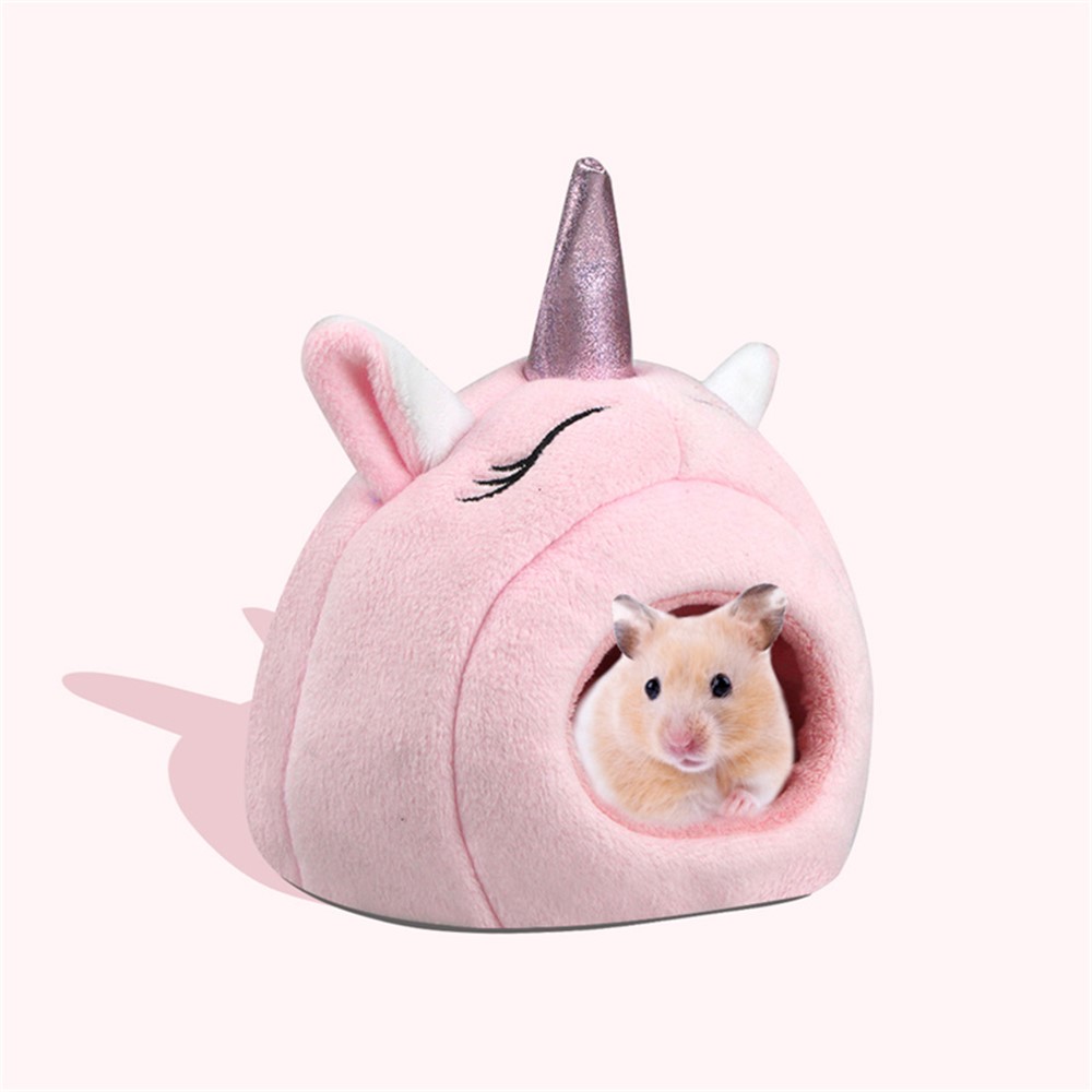TG-PB080 Cute Soft Pet Bed for Small Pets Hamsters Squirrels, Warming Autumn Winter Indoor Snooze Sleeping Cozy Pet Products - Pink-7