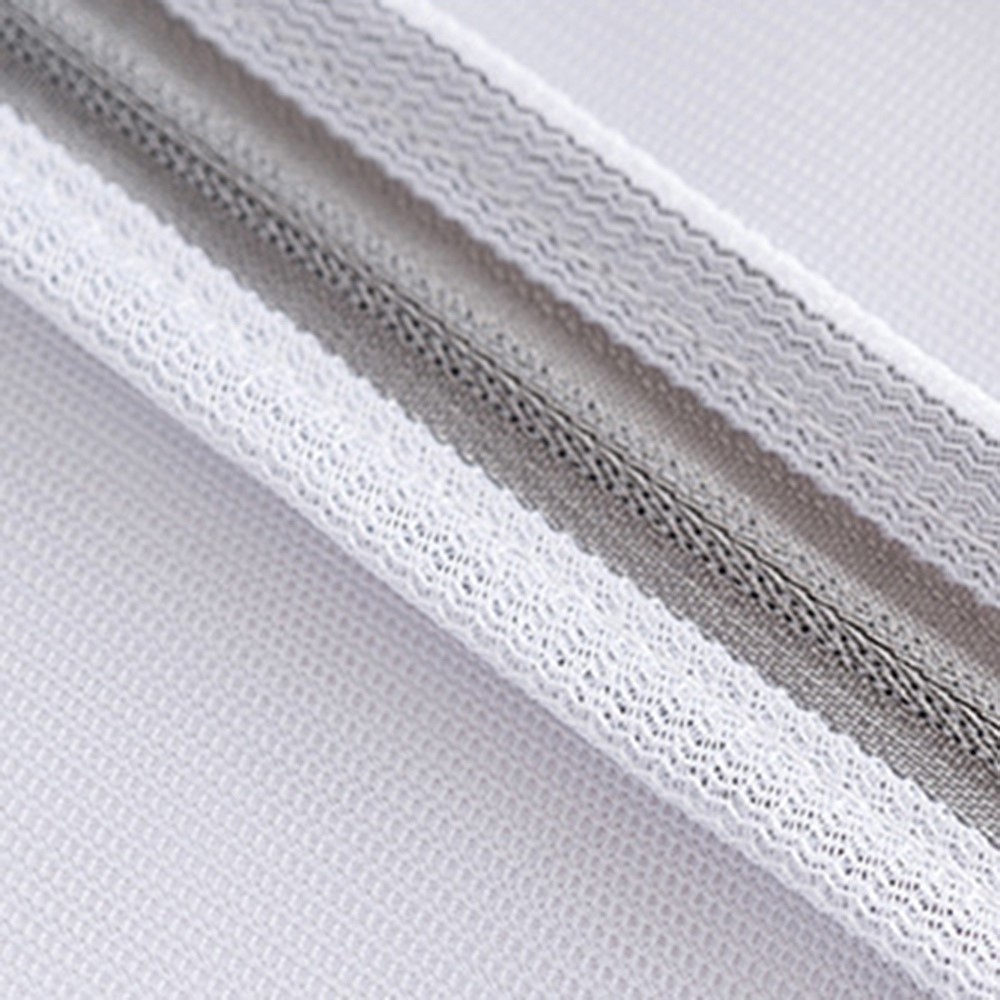 MM-X001 Zippered Mesh Laundry Bag Polyester Wash Bra Bag Coarse Net Laundry Round Basket for Washing Machines-5