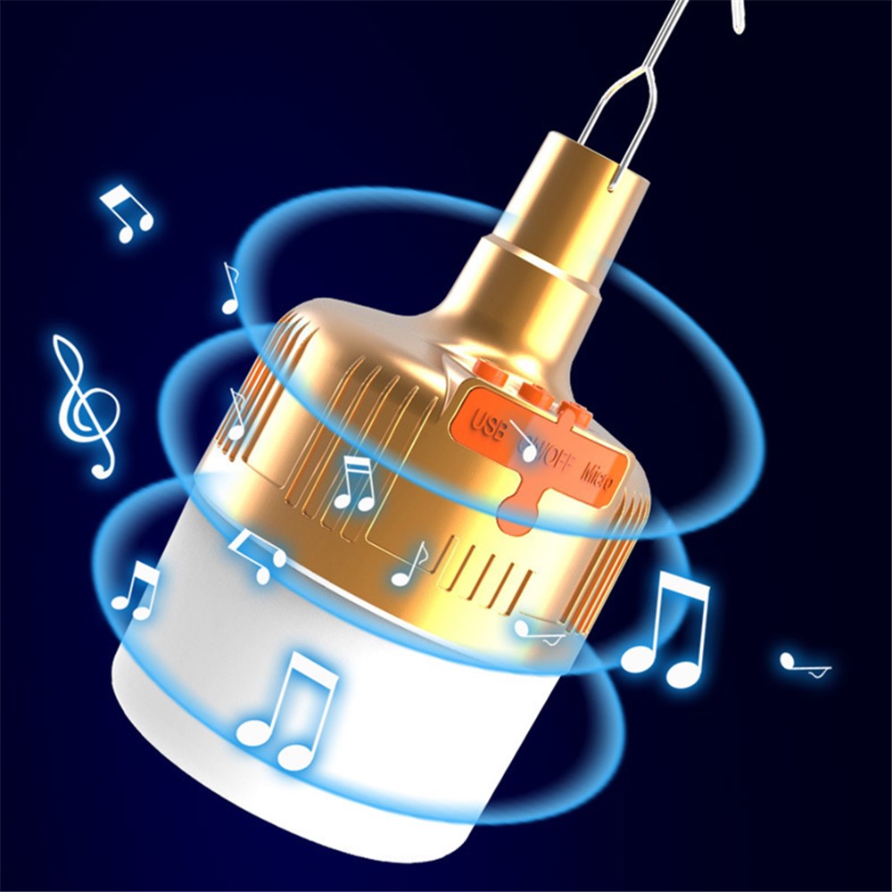 HSLY012V2 Bluetooth 5.0 Camping Light Hanging 42LED Speaker Lamp