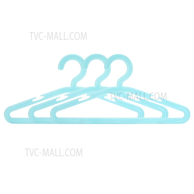 XIAOMI YOUPIN JORDAN&JUDY CF011 Plastic Cloth Notched Hangers Clothing Hangers Ideal for Dress Clothes Coats Jackets Pants Shirts Skirts - Blue-1