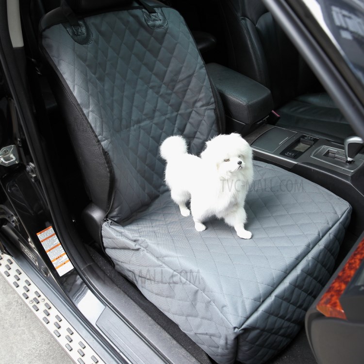 Pet Mat Waterproof Dog Car Seat Cover Protector Pad Cushion Bag - Grey-4