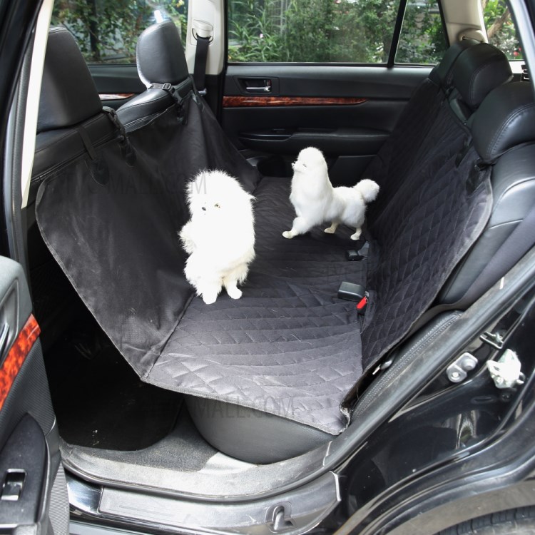 Waterproof Pet Mat Car Back Seat Dog Protector Pad Cushion - Black-1