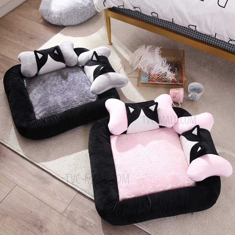 Detachable Washable Pet Nest Kennel Pet Dog Cat Bed - Pink-3