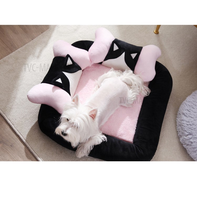 Detachable Washable Pet Nest Kennel Pet Dog Cat Bed - Pink-4
