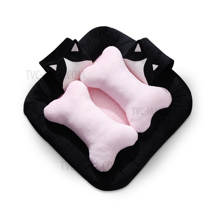 Detachable Washable Pet Nest Kennel Pet Dog Cat Bed - Pink-6