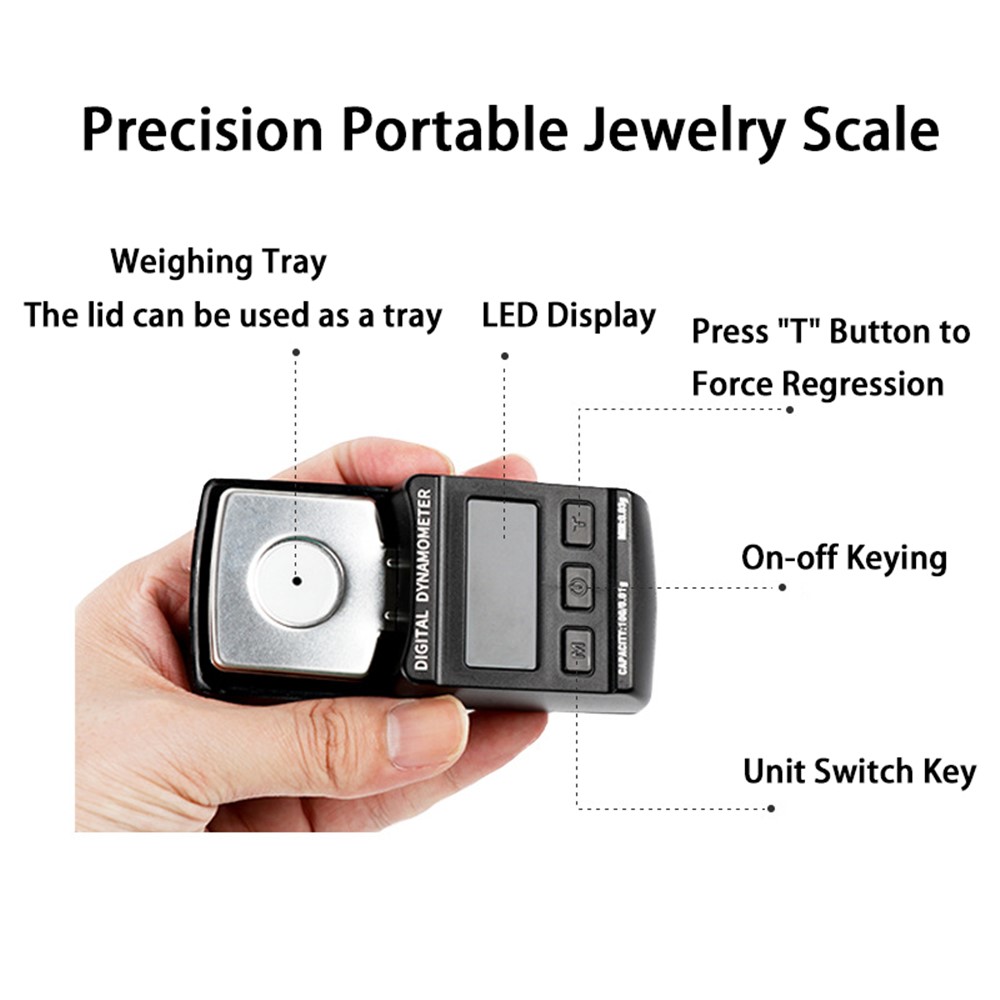 Audio Turntable LP Stylus Tracking Force Gauge Scale 100g/0.01g Multifunction Digital Dynamometer Scale-2