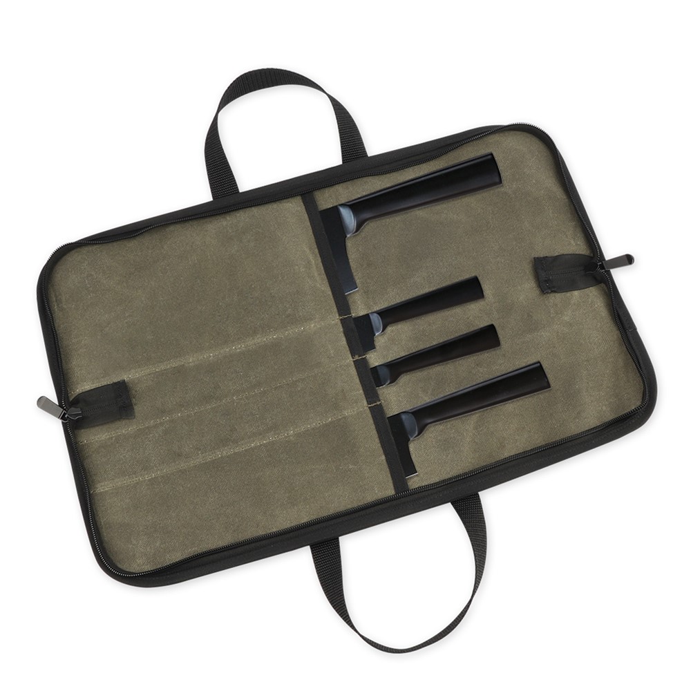 WESSLECO CL-110 Portable Canvas Chef Knife Tote Bag Kitchen Cooking Knife Carrying Pouch Storage Bag-1