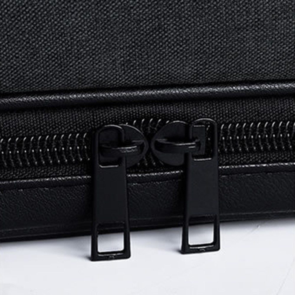 0456 Portable Men Travel Toiletry Bag Toiletries Storage Bag with Bottom Zipper Pocket - Dark Grey-3
