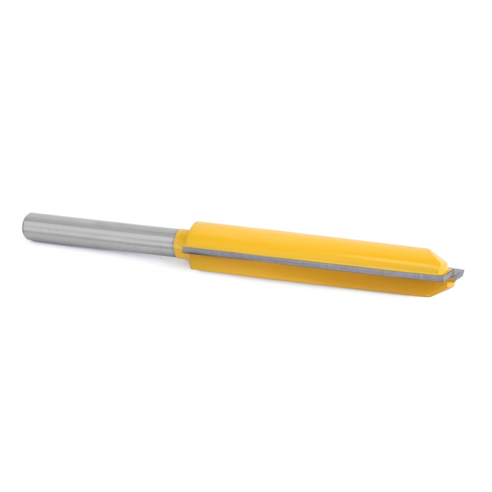 4PCS 8mm Shank Wood Trimmers Router Hard Metal Cutter Woodworking Long Plunge Knife with Plastic Box-8