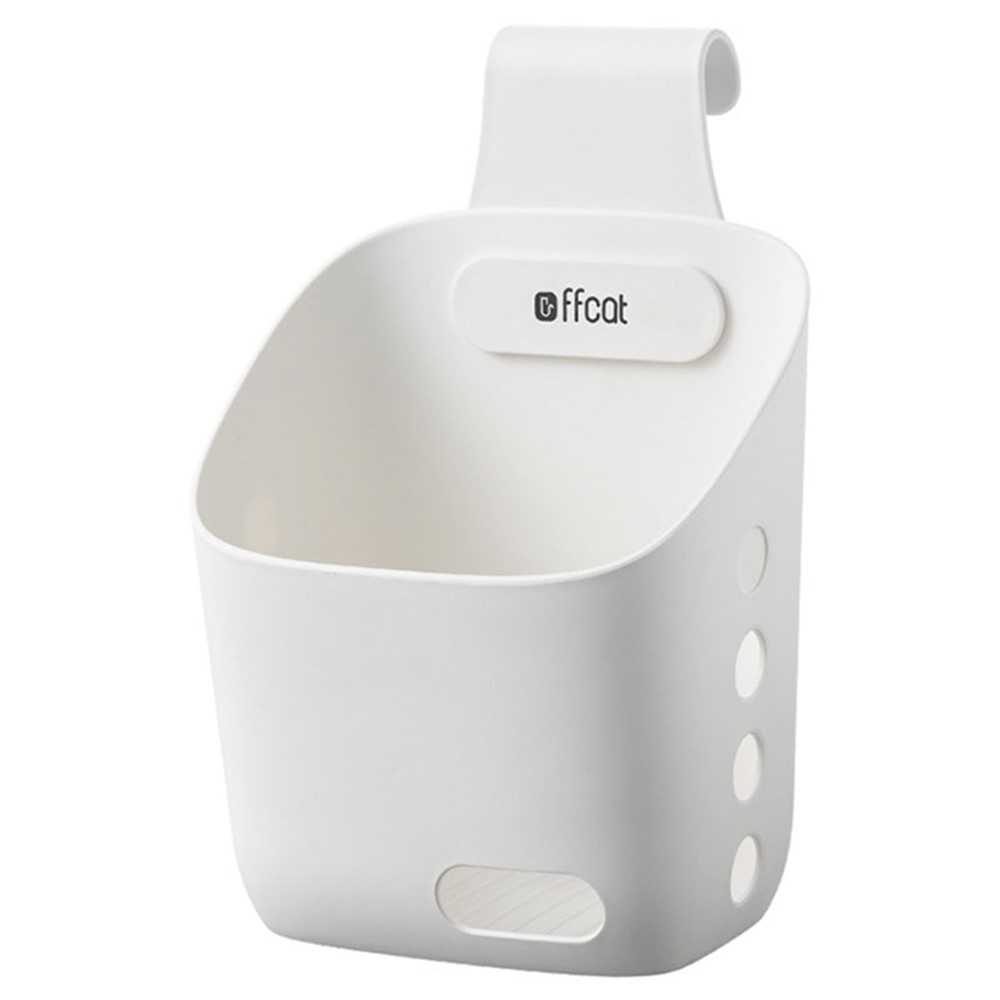 FFCAT Bathroom Shower Hanging Basket with Drain Hole Kitchen Plastic