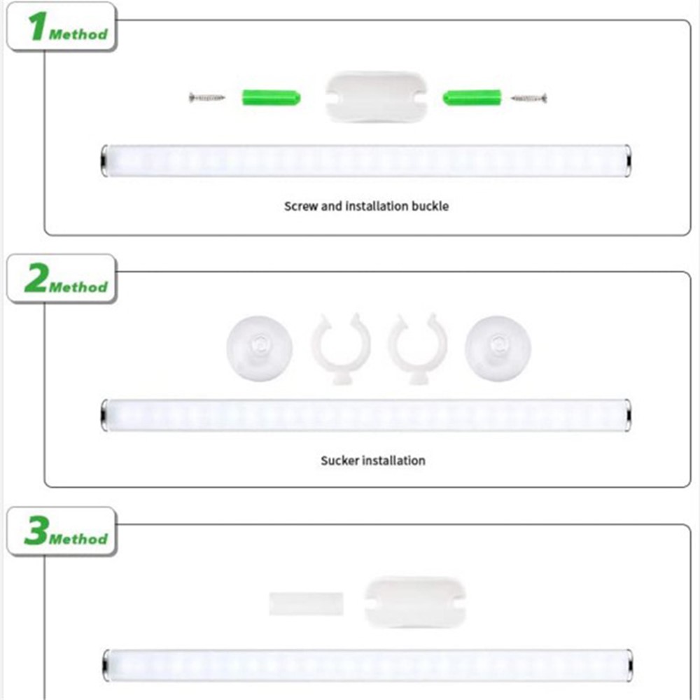 Rechargeable Touch Switch Beauty Mirror Front Light Vanity Dressing Mirror LED Light Bar-7