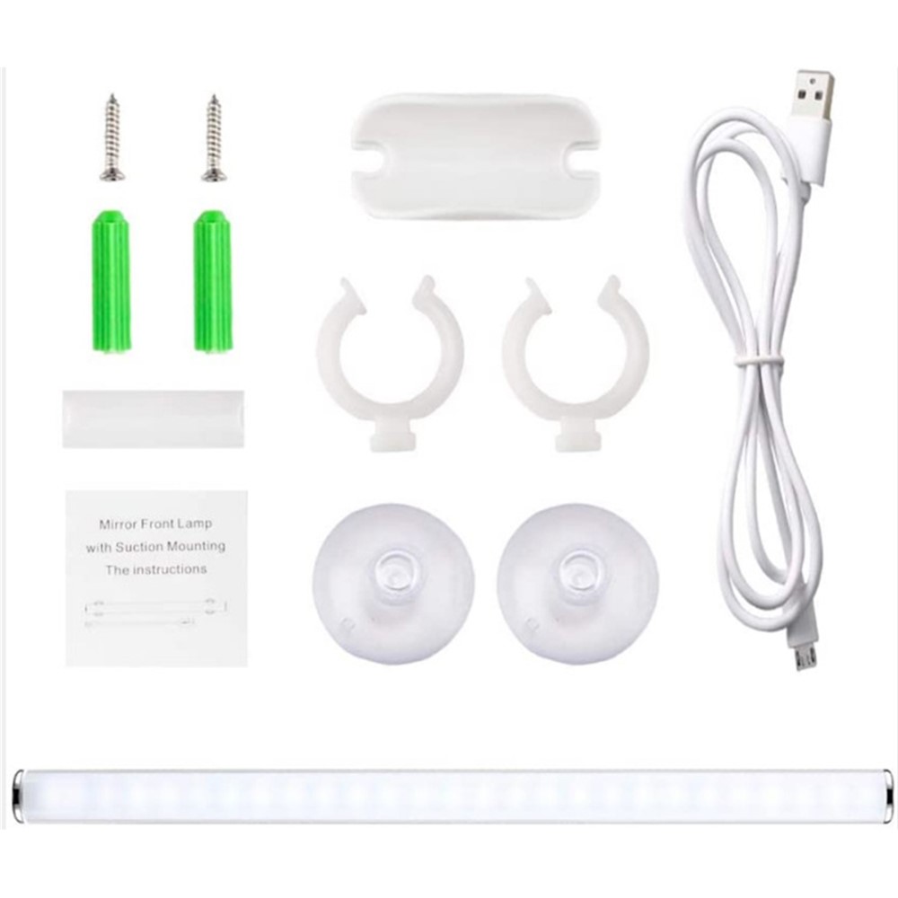 Rechargeable Touch Switch Beauty Mirror Front Light Vanity Dressing Mirror LED Light Bar-8