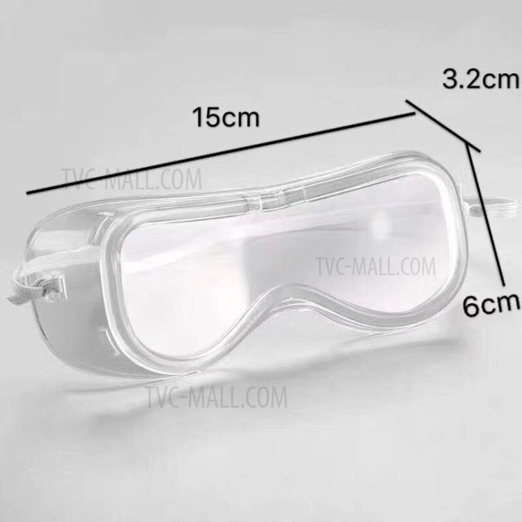 Lente Blanda De PVC De Ventilación Indirecta Gafas De Seguridad, Protector Con Correa Ajustable-3