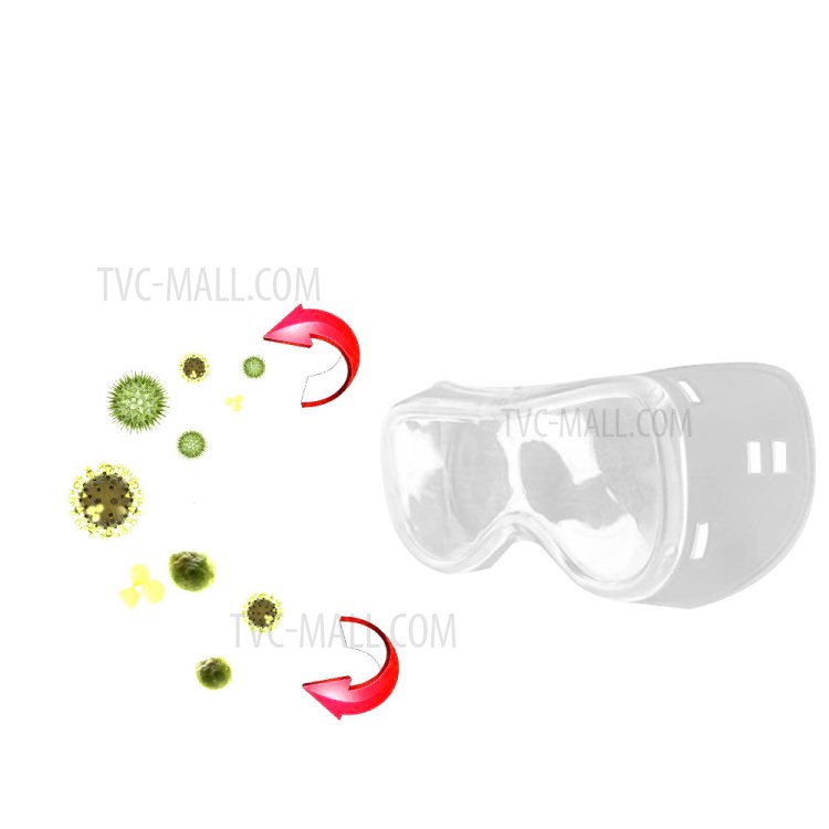 Lente Blanda De PVC De Ventilación Indirecta Gafas De Seguridad, Protector Con Correa Ajustable-4