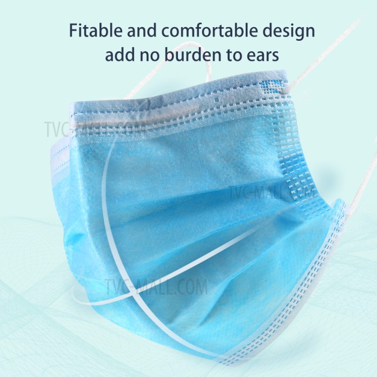 50Pcs/Box Disposable Surgical Medical Masks Breathable 3Layer