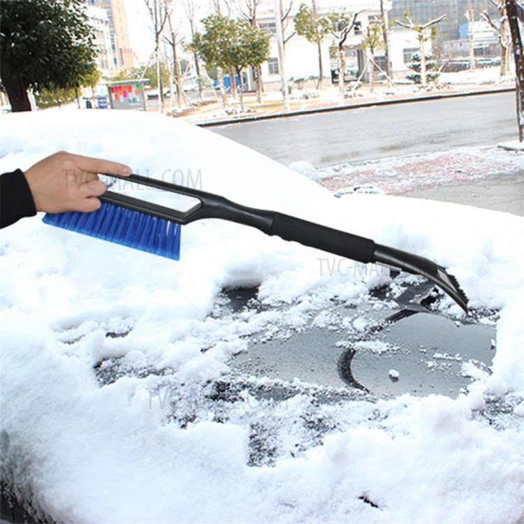 007C 2 En 1 Pala De Nieve Multifuncional Con Mango De EVA - Azul-2