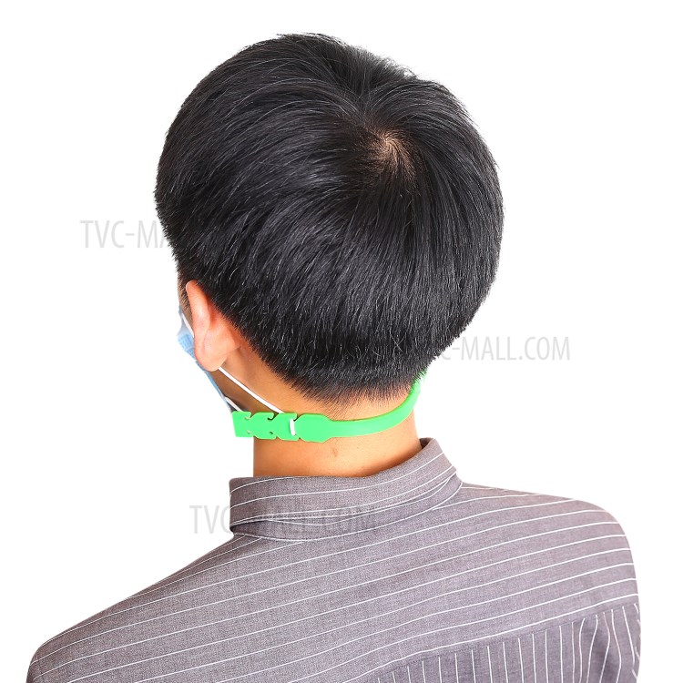 Face Mask Holder Mask Extension Hook for Adult, Size: 19.5 x 1.8 x 0.3cm - Green-4