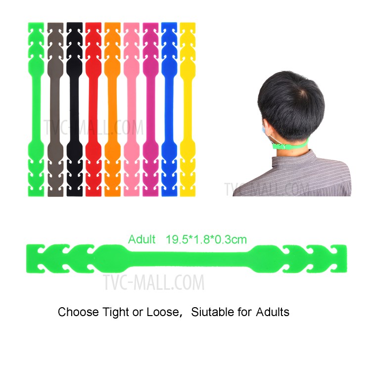 Face Mask Holder Mask Extension Hook for Adult, Size: 19.5 x 1.8 x 0.3cm - Green-6