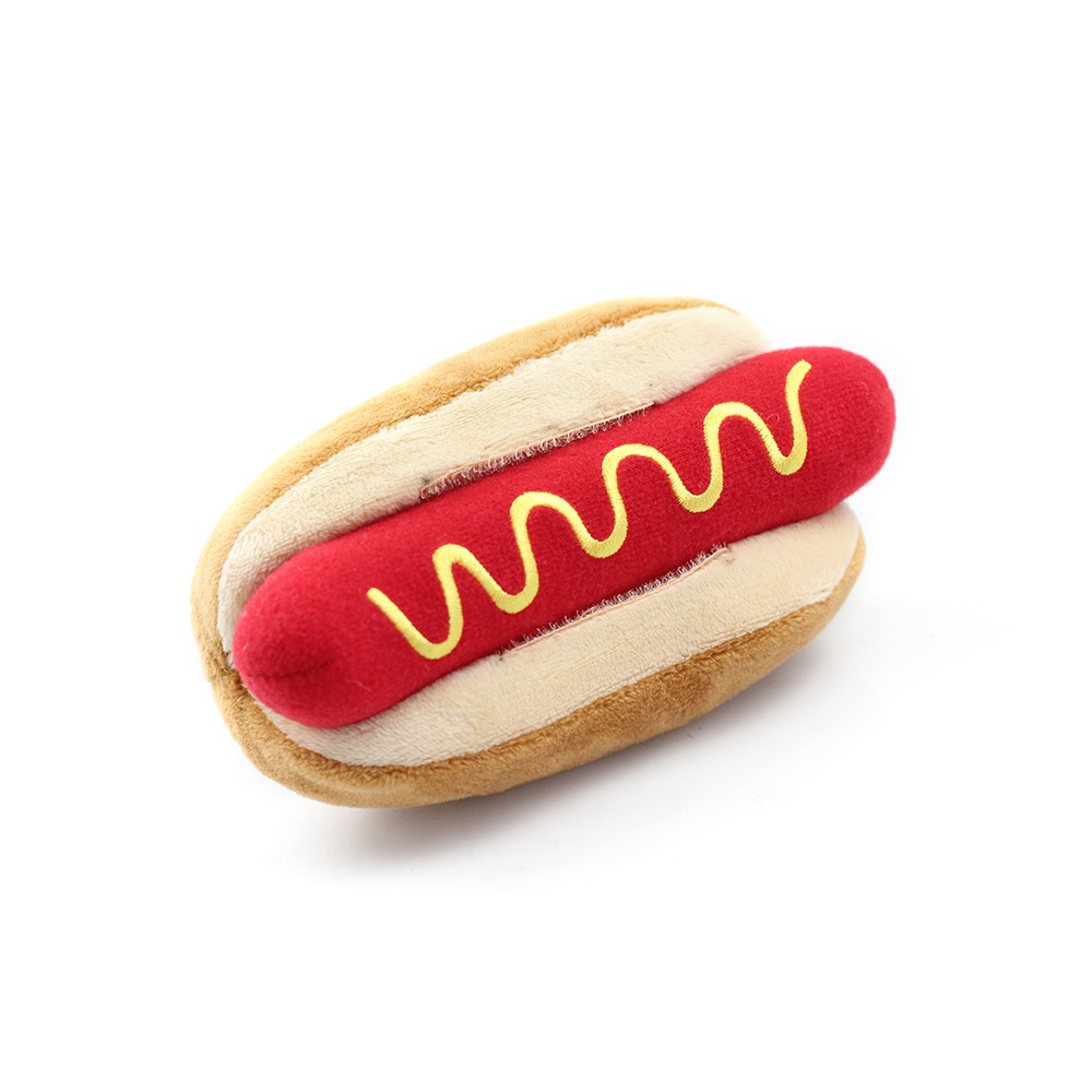 TG-TOY0098 Plush+PP Cotton Hot Dog Toy-2