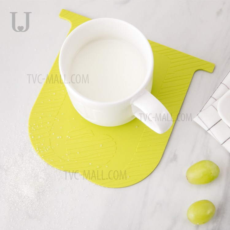 XIAOMI YOUPIN JORDAN&JUDY CD0145 U-shape Silicone High Temperature /Coldness Resistant Placemat - Green-3