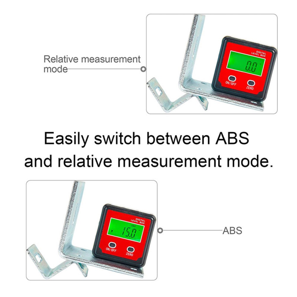 LCD Digital Inclinometer Electron Goniometers 4X90 Degree Magnetic Base Digital Protractor Angle Finder-6