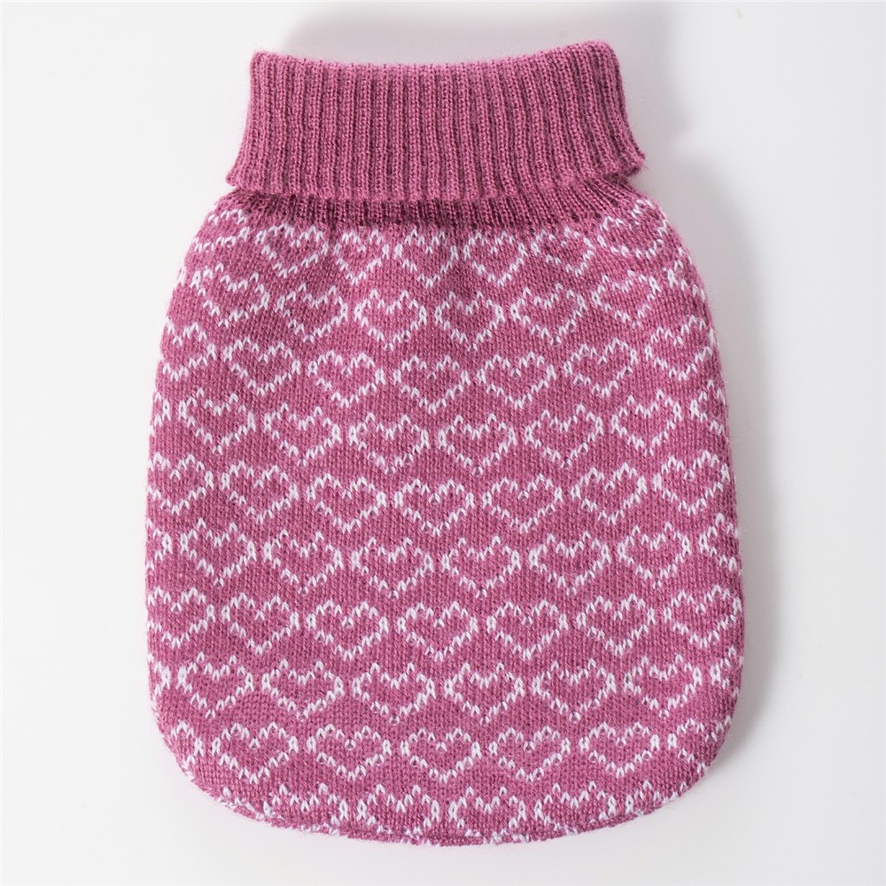 XIAOMI YOUPIN JORDAN&JUDY HH685 Microwave Heating Hot Water Bag Silicone Hot Water Bottle with Knitted Cover - Dark Purple-4