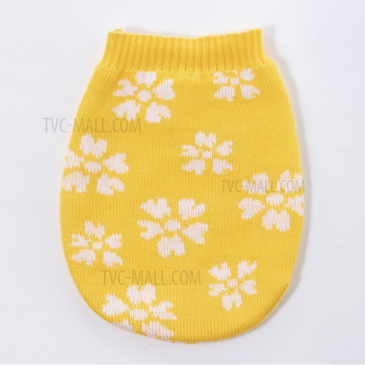 XIAOMI YOUPIN JORDAN&JUDY HH683 Silicone Hot Water Bag Microwave Heating Hot Water Bottle with Knitted Cover - Yellow-5
