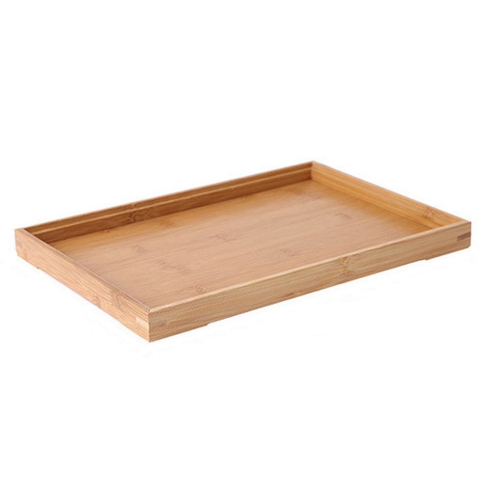 Bamboo Plate 22x13x2.5cm Tea Serving Tray for Food Breakfast Party Tea Coffee Table Decor Set-1