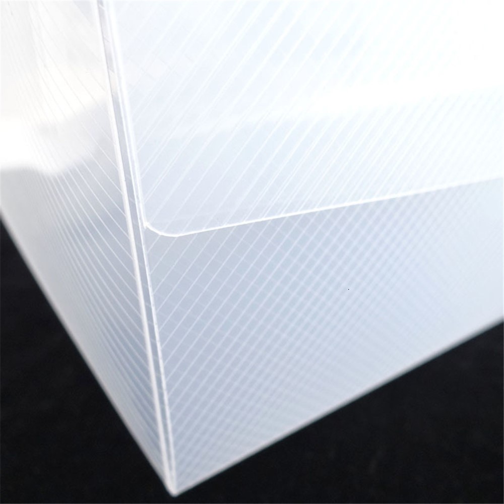 Foldable Shoe Storage Box Dust-proof Clear Thicken Plastic Stackable Shoe Organizer, Size L (for Man)-10