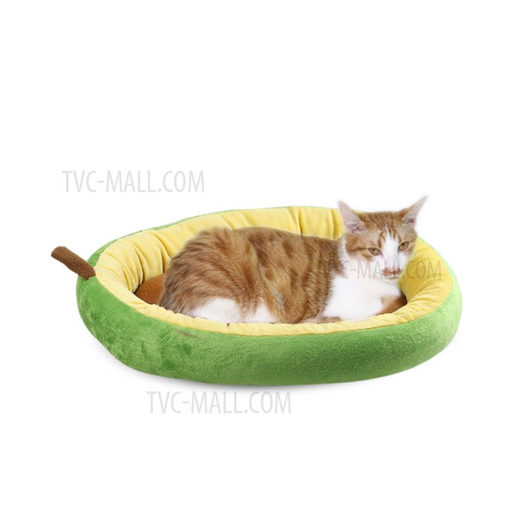 TG-PB065 Avocado Shaped Pet Dog Bed Cat Bed Soft Plush Round Pet Bed-3