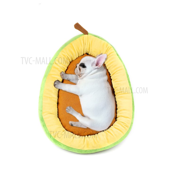 TG-PB065 Avocado Shaped Pet Dog Bed Cat Bed Soft Plush Round Pet Bed-4