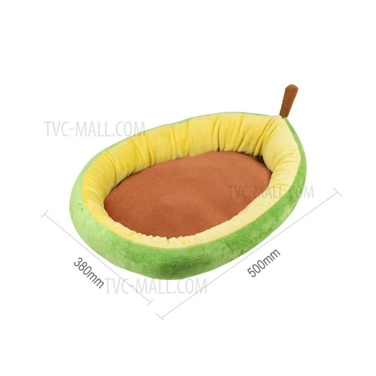 TG-PB065 Avocado Shaped Pet Dog Bed Cat Bed Soft Plush Round Pet Bed-7