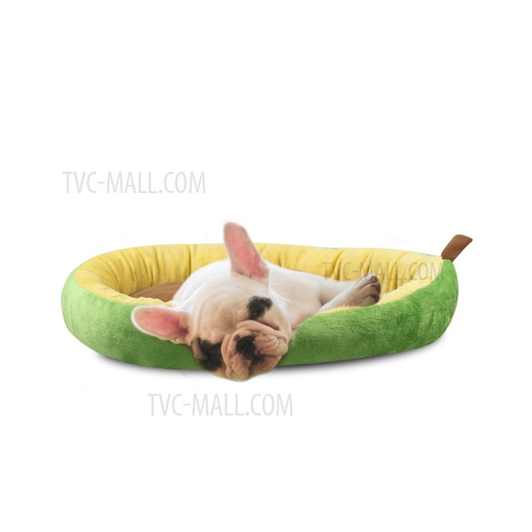 TG-PB065 Avocado Shaped Pet Dog Bed Cat Bed Soft Plush Round Pet Bed-8