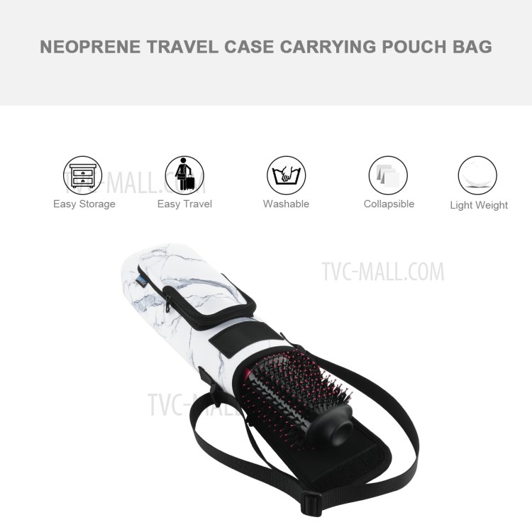 Travel Case Protective Cover Storage Bag for Revlon Hair Drier - Marble-5