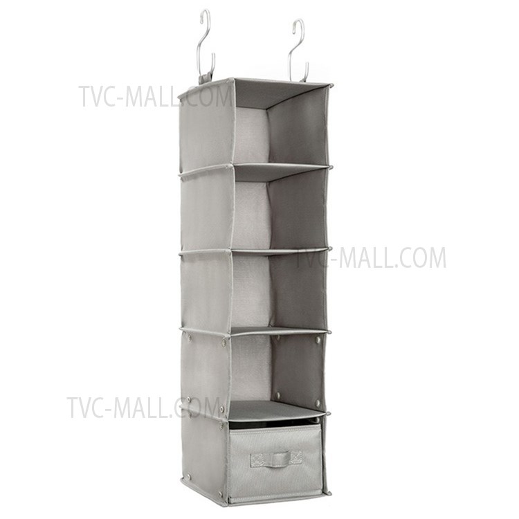 XIAOMI YOUPIN JORDAN&JUDY H00036 5 Layers Wardrobe Hanging Storage Bag Clothes Organizer Pouch-1