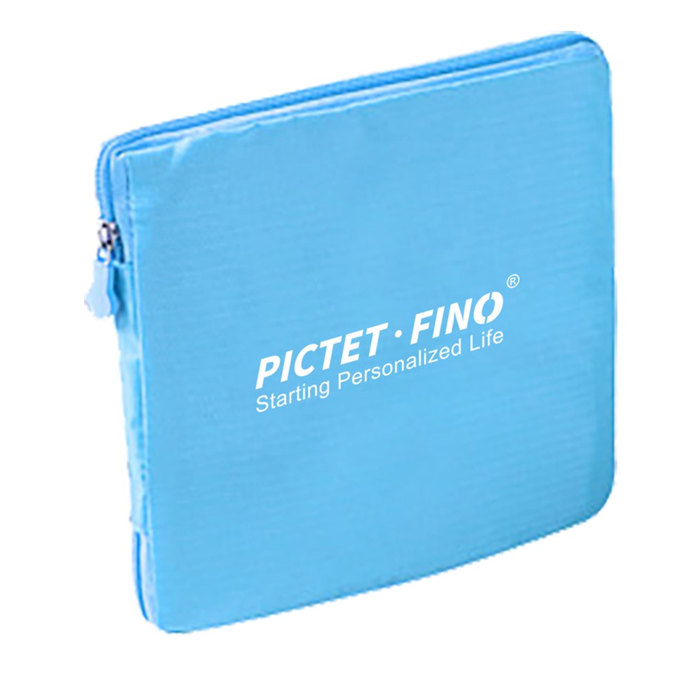 PICTET.FINO RH68 Foldable Shopping Bag Handbag Large Capacity Tote Bag Pouch - Blue-1