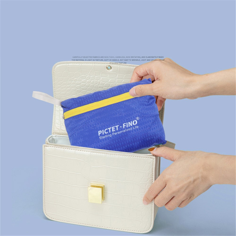 PICTET.FINO RH78 Foldable Outdoor Travel Sports Tote Bag Large Capacity Waterproof Handbag - Dark Blue-5