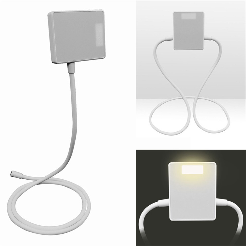 Magnetic Neck Reading Light 3 Colors Adjustable Bendable Arm Rechargeable Book Light for Working Reading Sleeping Knitting Cross Stitch-1