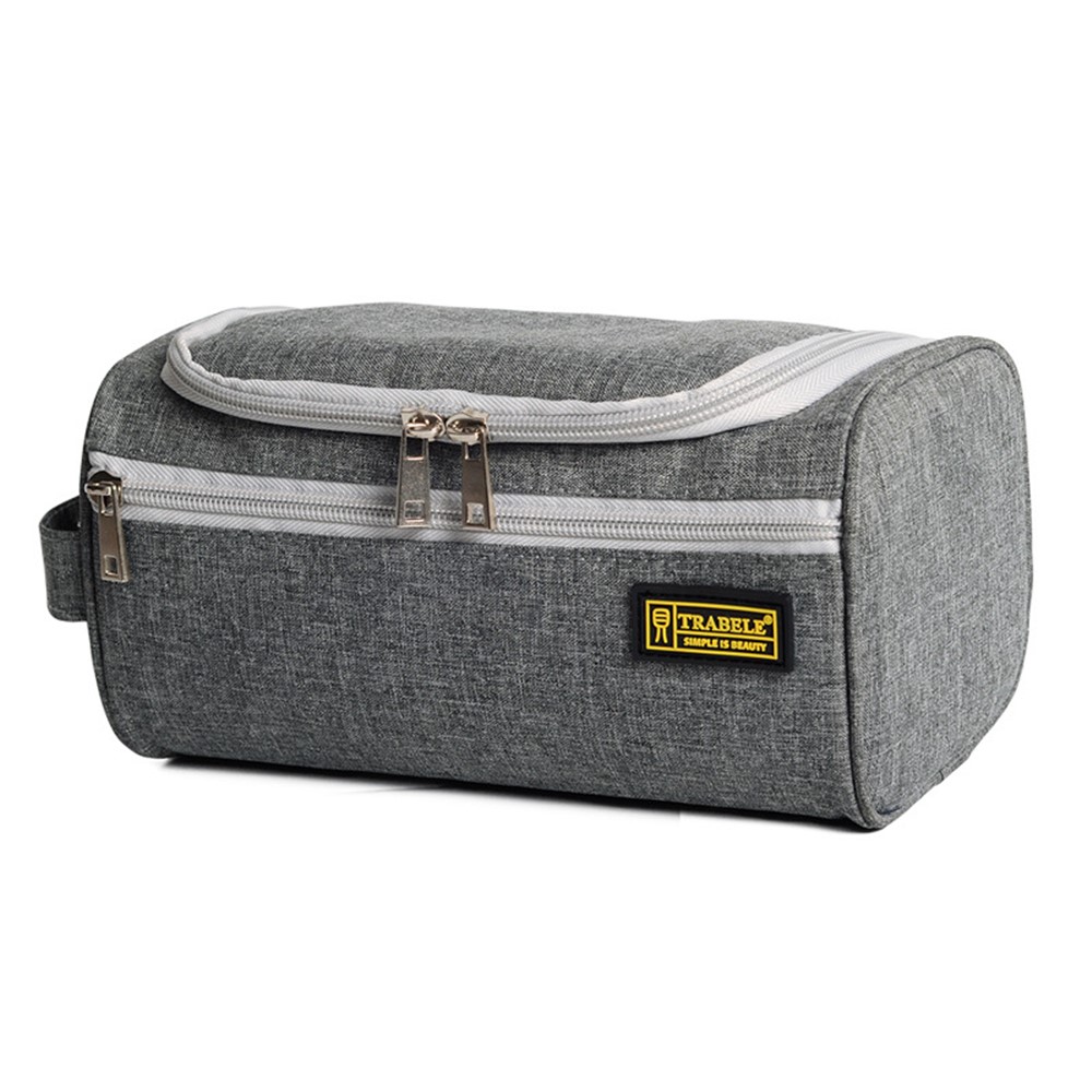 TRABELE TSN0723 Travel Toiletry Bag Portable Waterproof Hanging Cosmetic Organizer Bag Perfect Traveling Accessory Toiletries - Grey-2
