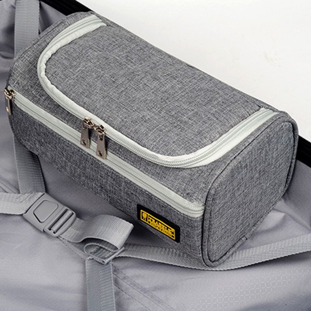 TRABELE TSN0723 Travel Toiletry Bag Portable Waterproof Hanging Cosmetic Organizer Bag Perfect Traveling Accessory Toiletries - Grey-8