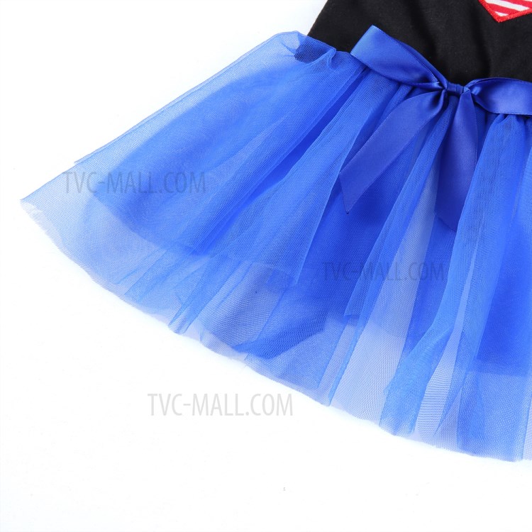 Pet Clothes Cat Dog Lovely Skirt Princess Dress Pet Clothing - Black/Blue/ Size: M-5